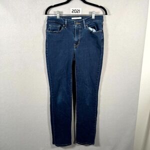 Levi's Jeans Women 6 Blue Denim Stretch Pockets Medium Wash Classic Straight Fit